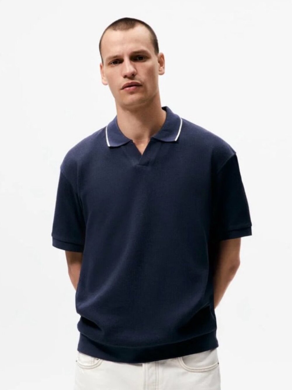 Zara Men's Knit Polo